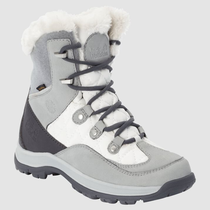 Botas Invierno Jack Wolfskin Cold Bay Texapore Mid Mujer Blancos/Plateados Mexico-5821143